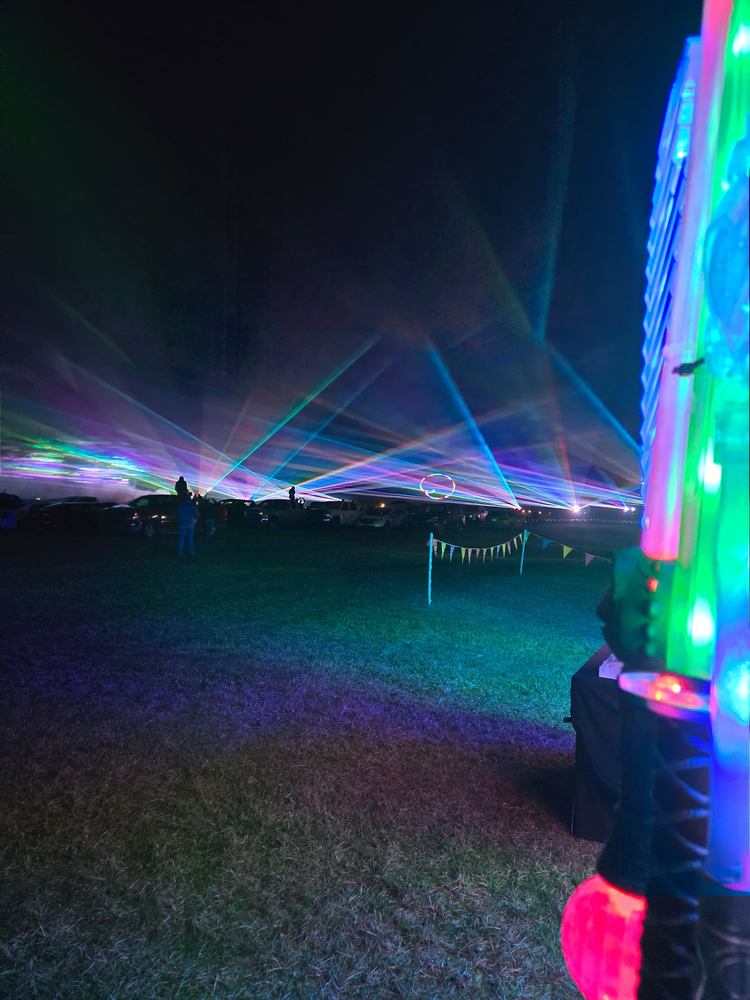 Laser show finale