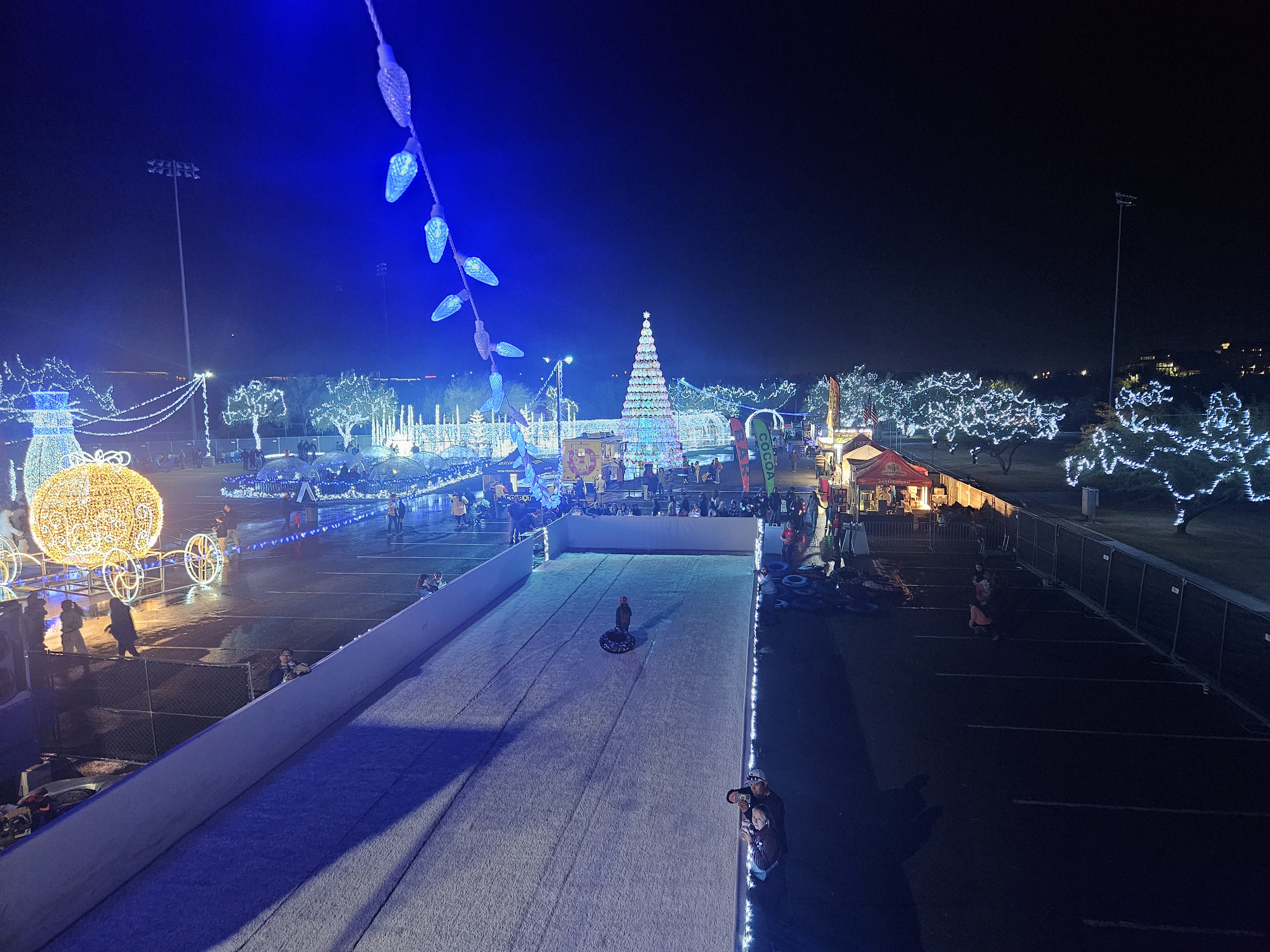 Our RiverStone 5th wheel and truck — home base wherever the road takes us